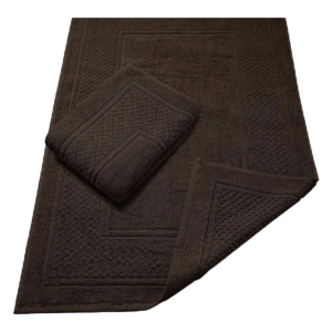 Towels Bath Mats Cotton Bath Mats - Soft Brown Bath Mat Set of 2