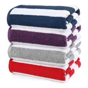 Towels 4 Pack Cabana Stripe Beach Towels
