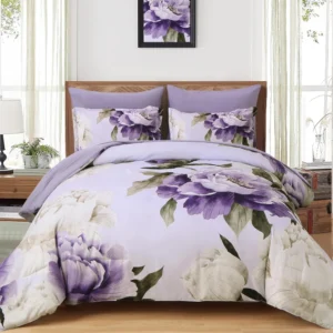 7 Piece Floral Bed in a Bag, Soft Microfiber Bedding with Sheets